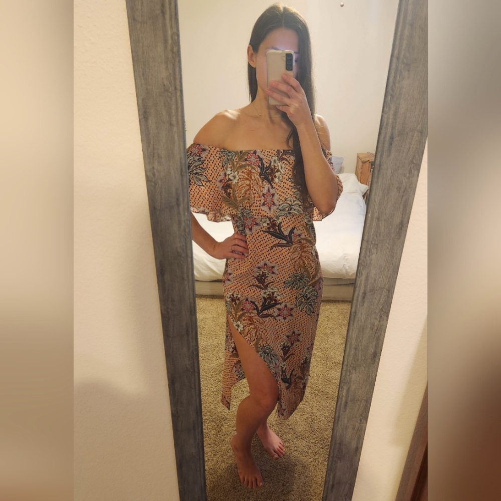 Zara floral print dress